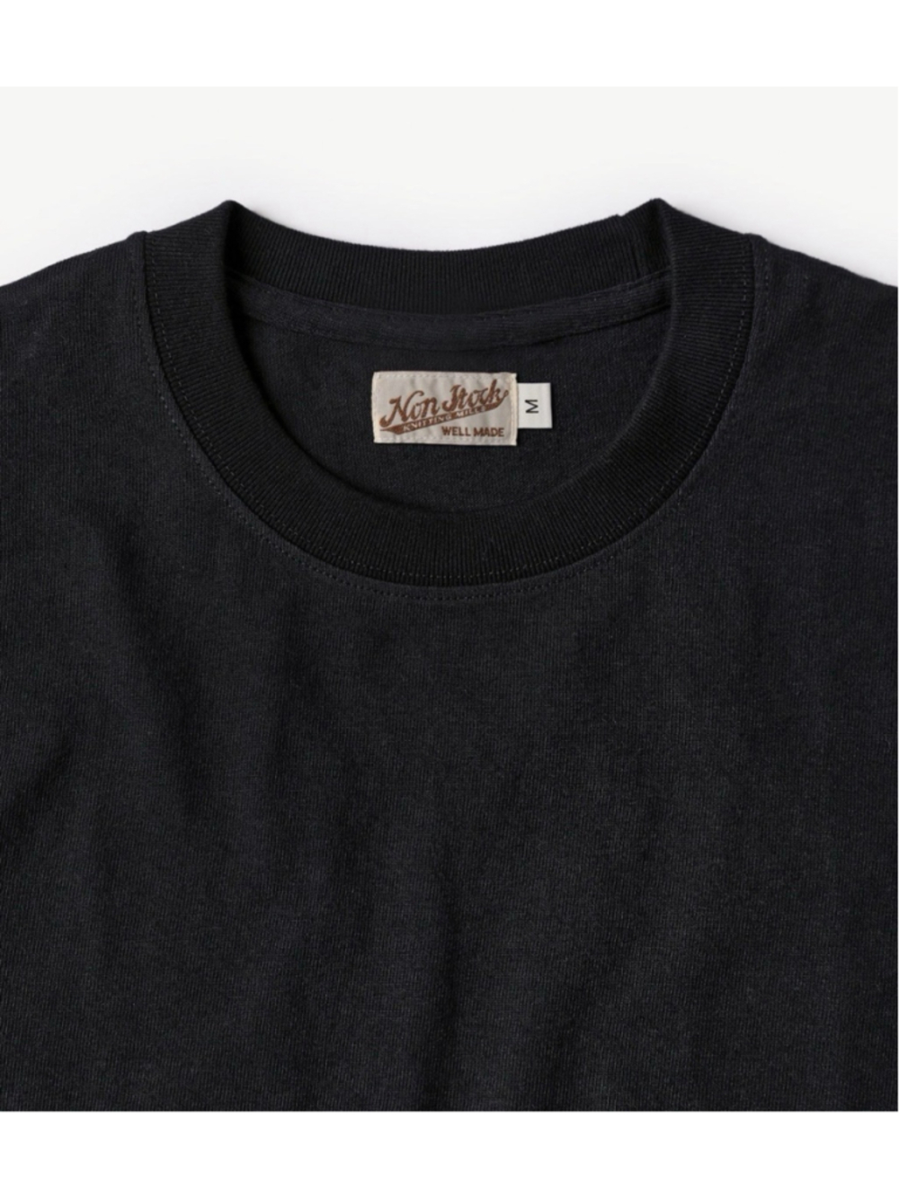 9 oz Cotton Tubular T-Shirt - Black M - Picture 3 of 5
